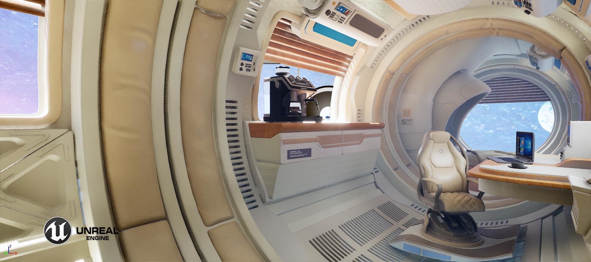 spaceship room sci fi 3D model_17