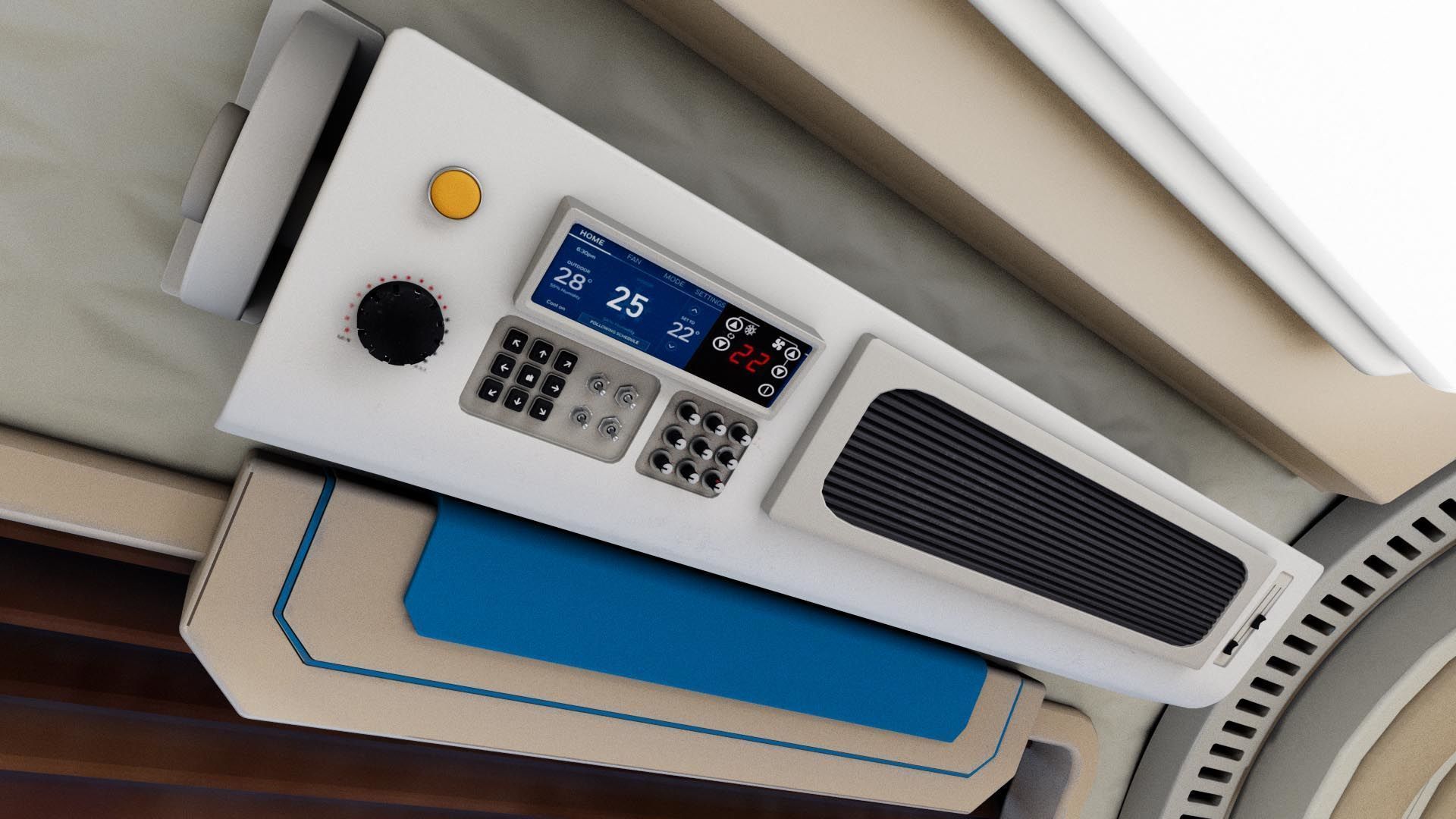 spaceship room sci fi 3D model_13