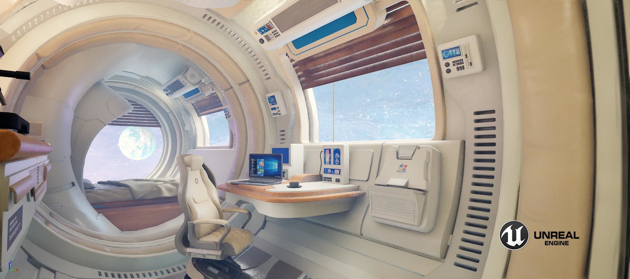 spaceship room sci fi 3D model_18