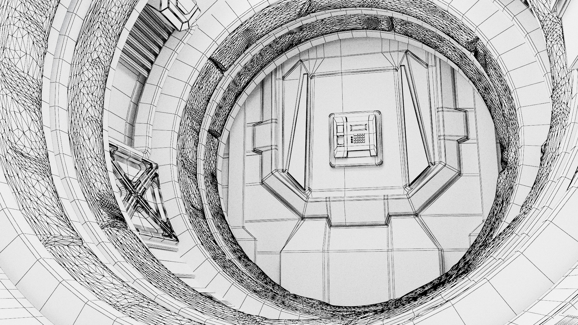 spaceship room sci fi 3D model_26