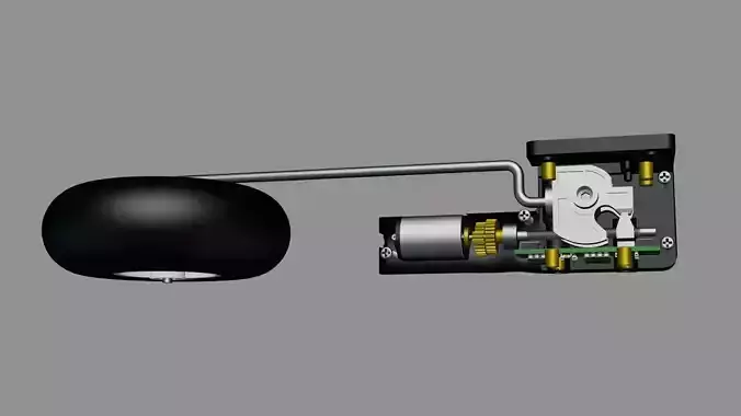 RC plane retractable landing gear 3D model 3D model