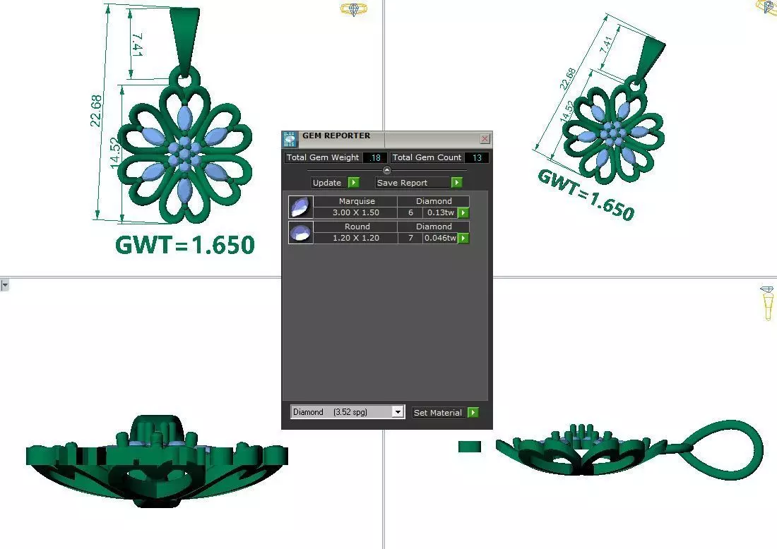 FASION  PENDANT 3D model_1