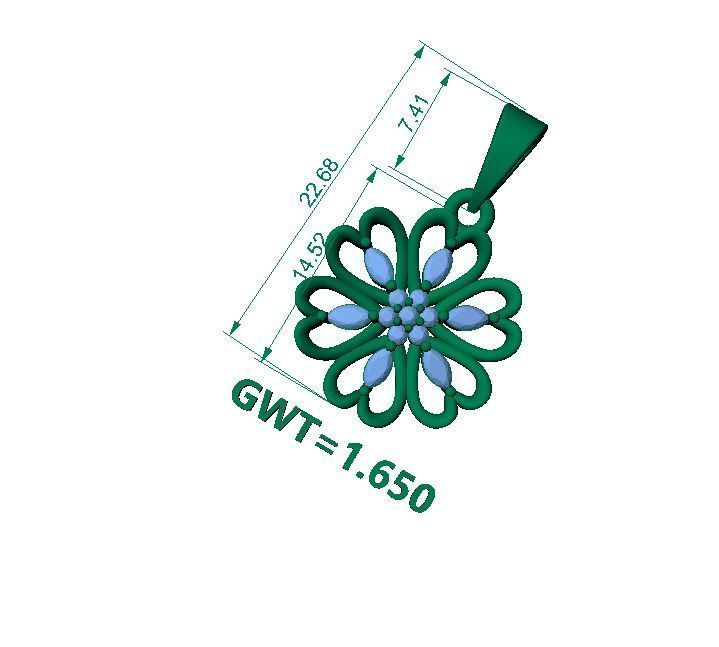 FASION  PENDANT 3D model_2