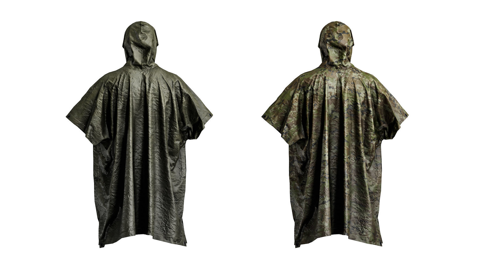 VALHALLA PONCHO Low-poly 3D model_3