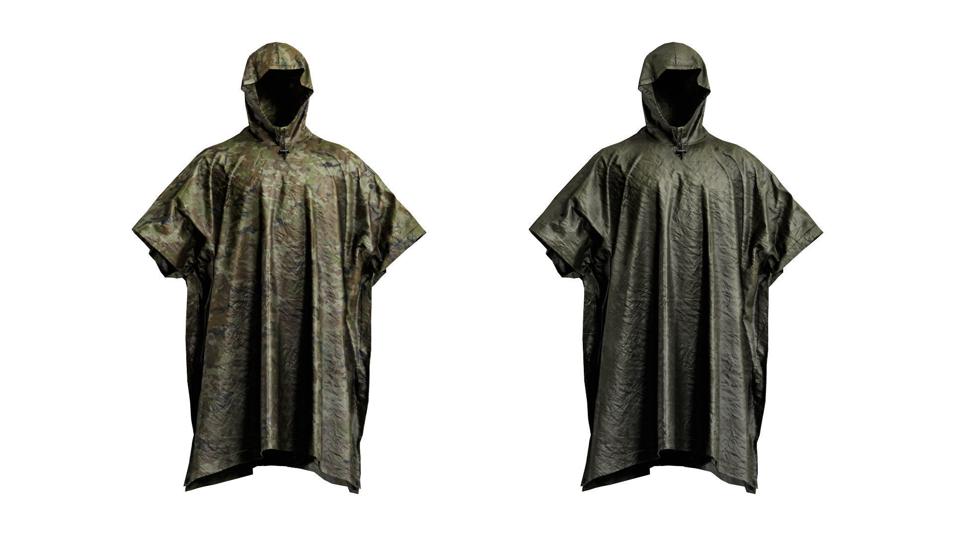 VALHALLA PONCHO Low-poly 3D model_1