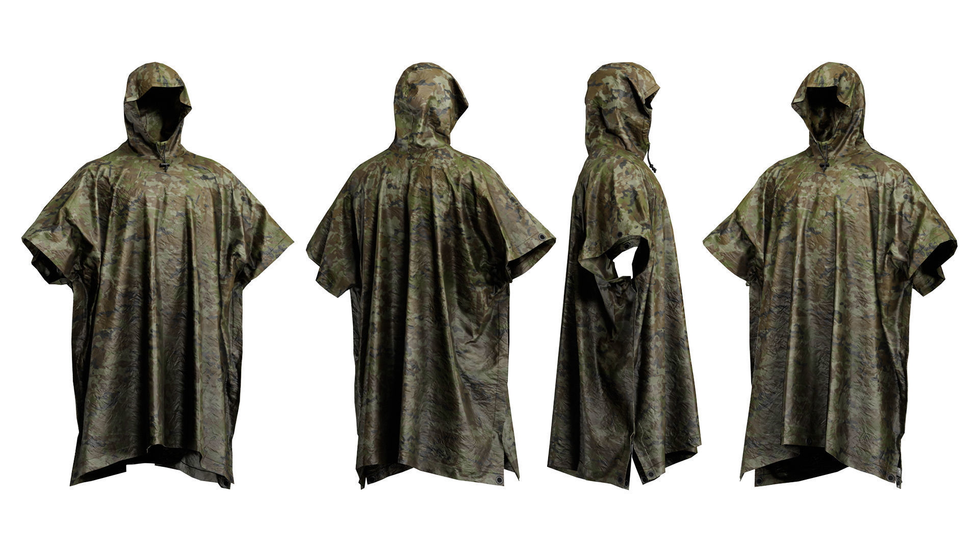 VALHALLA PONCHO Low-poly 3D model_4
