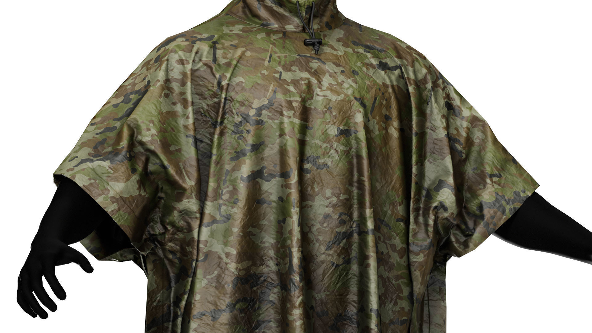 VALHALLA PONCHO Low-poly 3D model_6