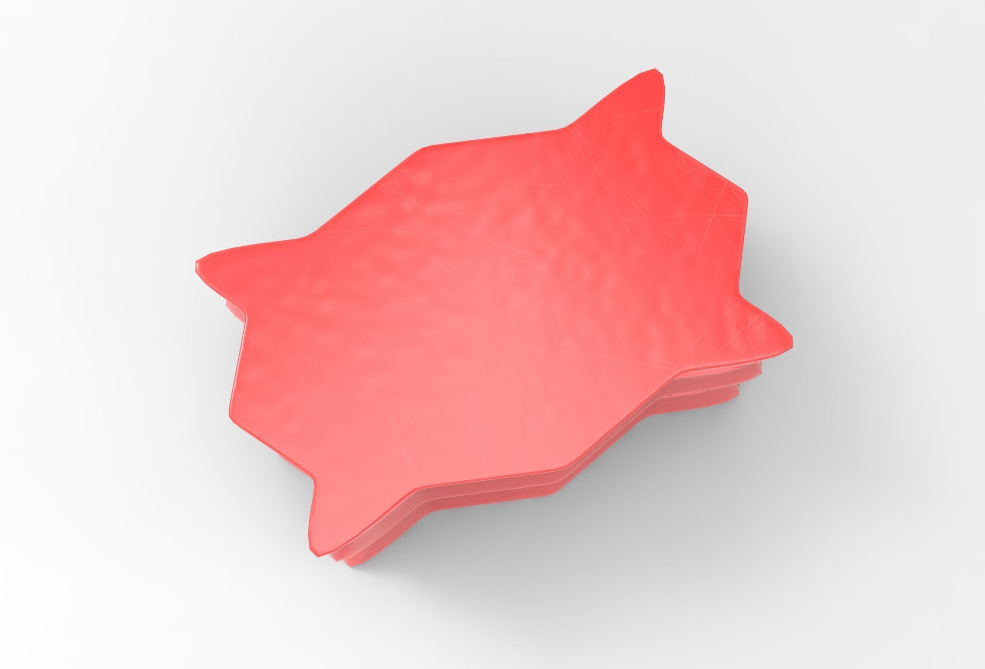 Pela Stool Low-poly 3D model_3