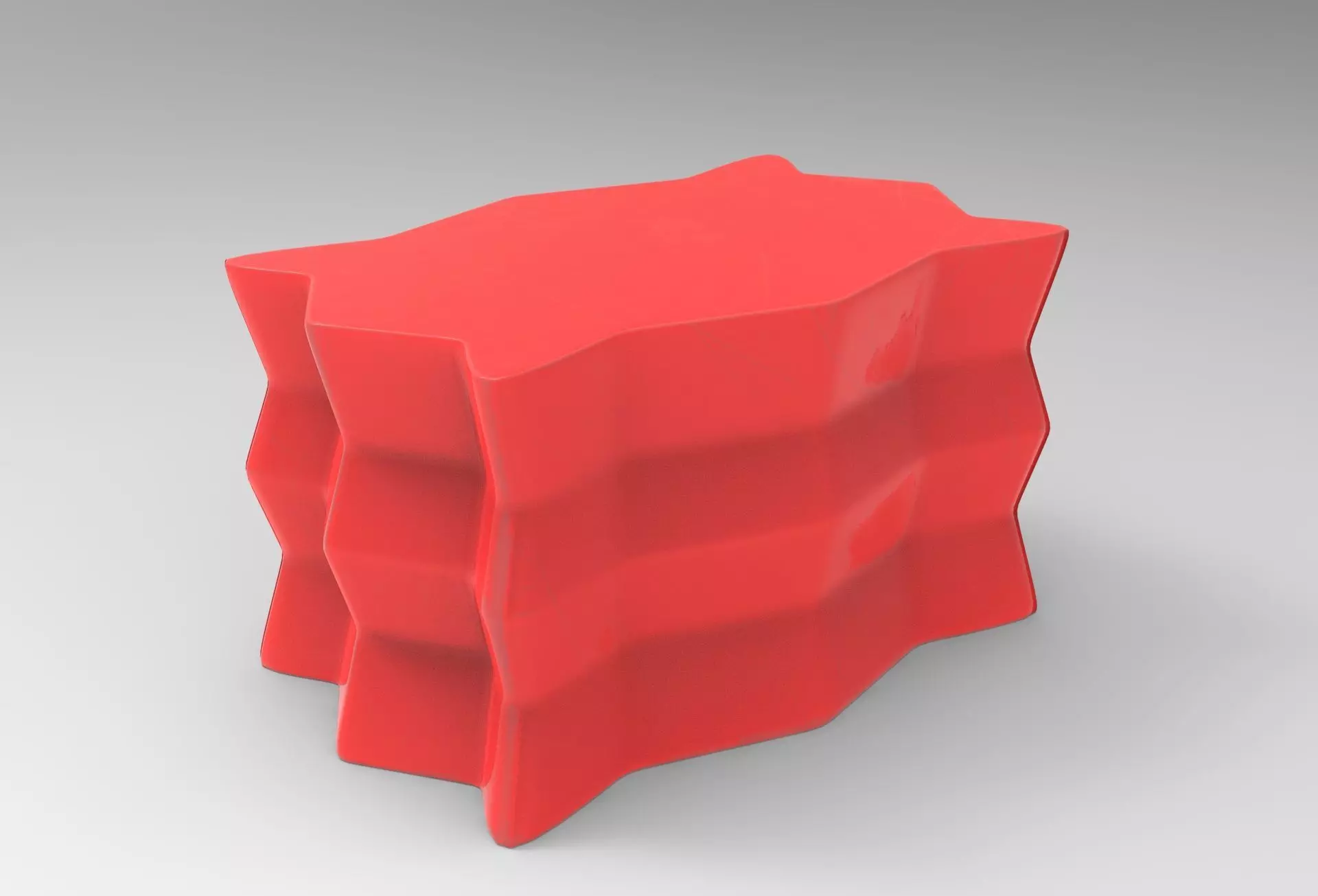 Pela Stool Low-poly 3D model_0