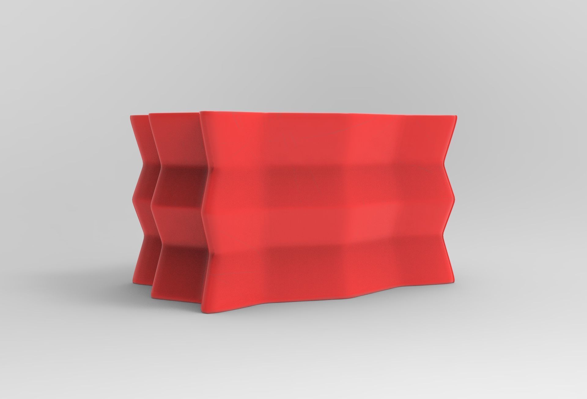 Pela Stool Low-poly 3D model_2