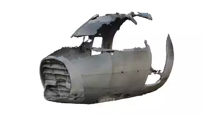 Abandoned Airplane Nose Wreckage