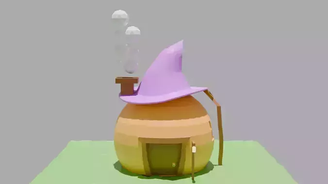 Wigwam with Low-poly 3D model