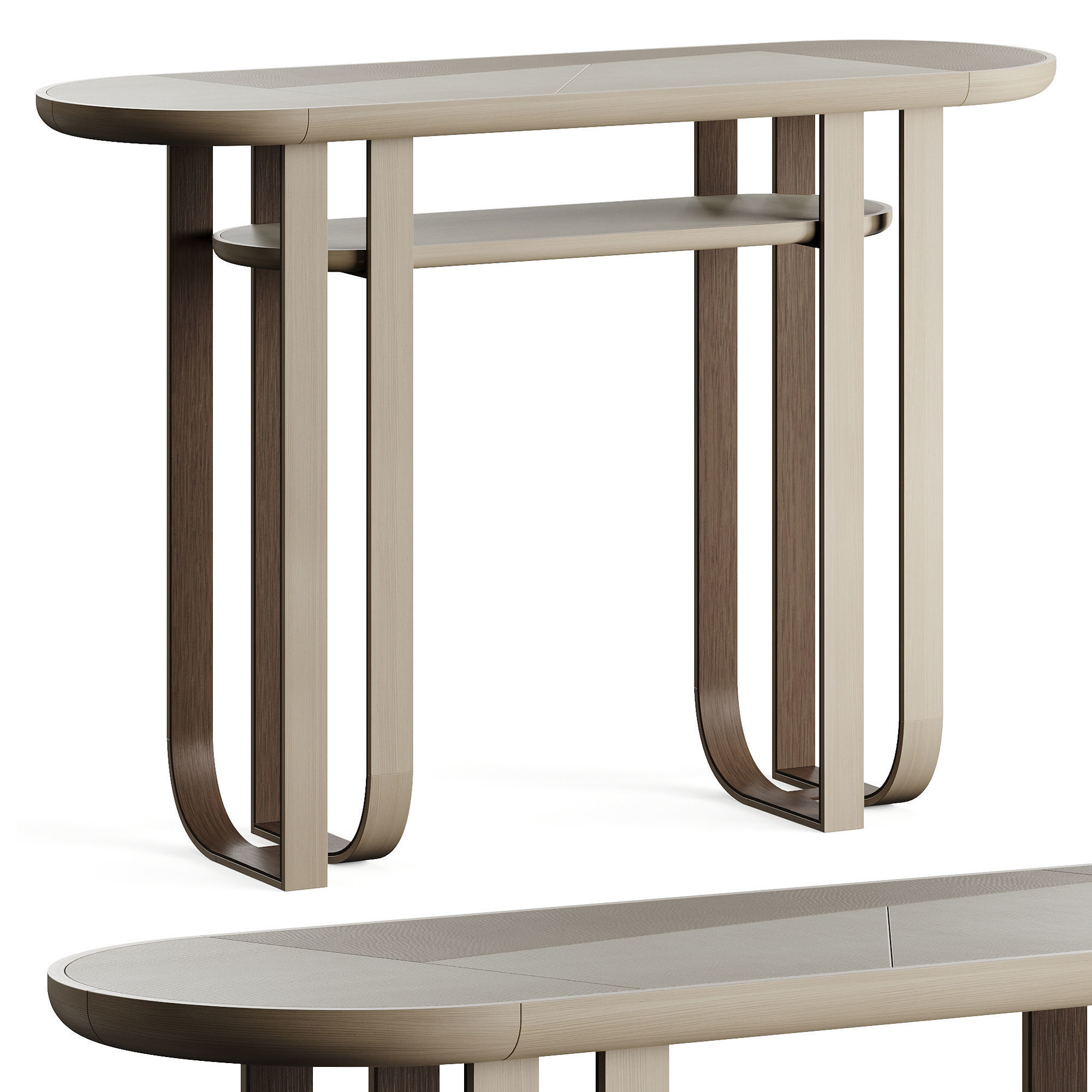 Frato Kaikoura Console Table Low-poly 3D model_4