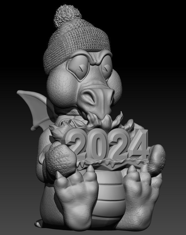 DRAGON SYMBOL OF THE YEAR 2024 3D print model_52