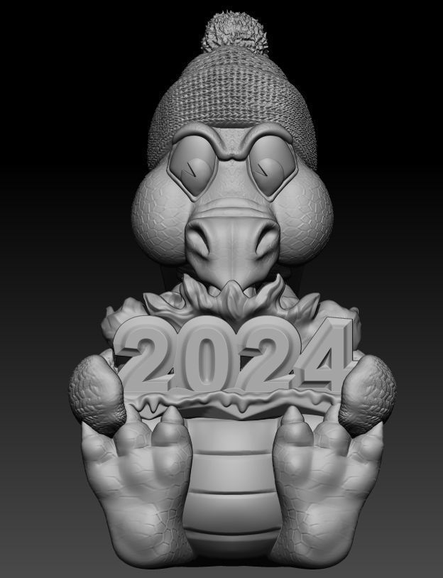 DRAGON SYMBOL OF THE YEAR 2024 3D print model_5