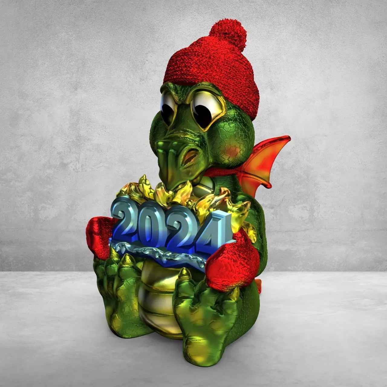 DRAGON SYMBOL OF THE YEAR 2024 3D print model_0