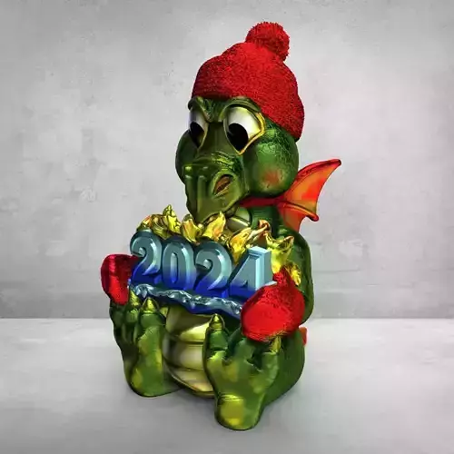 DRAGON SYMBOL OF THE YEAR 2024 3D print model