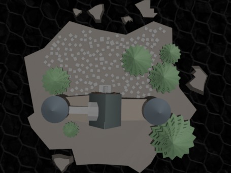 Stylized medieval Castle with Snowy Pines Low Ply 3d Model Low-poly 3D model_3