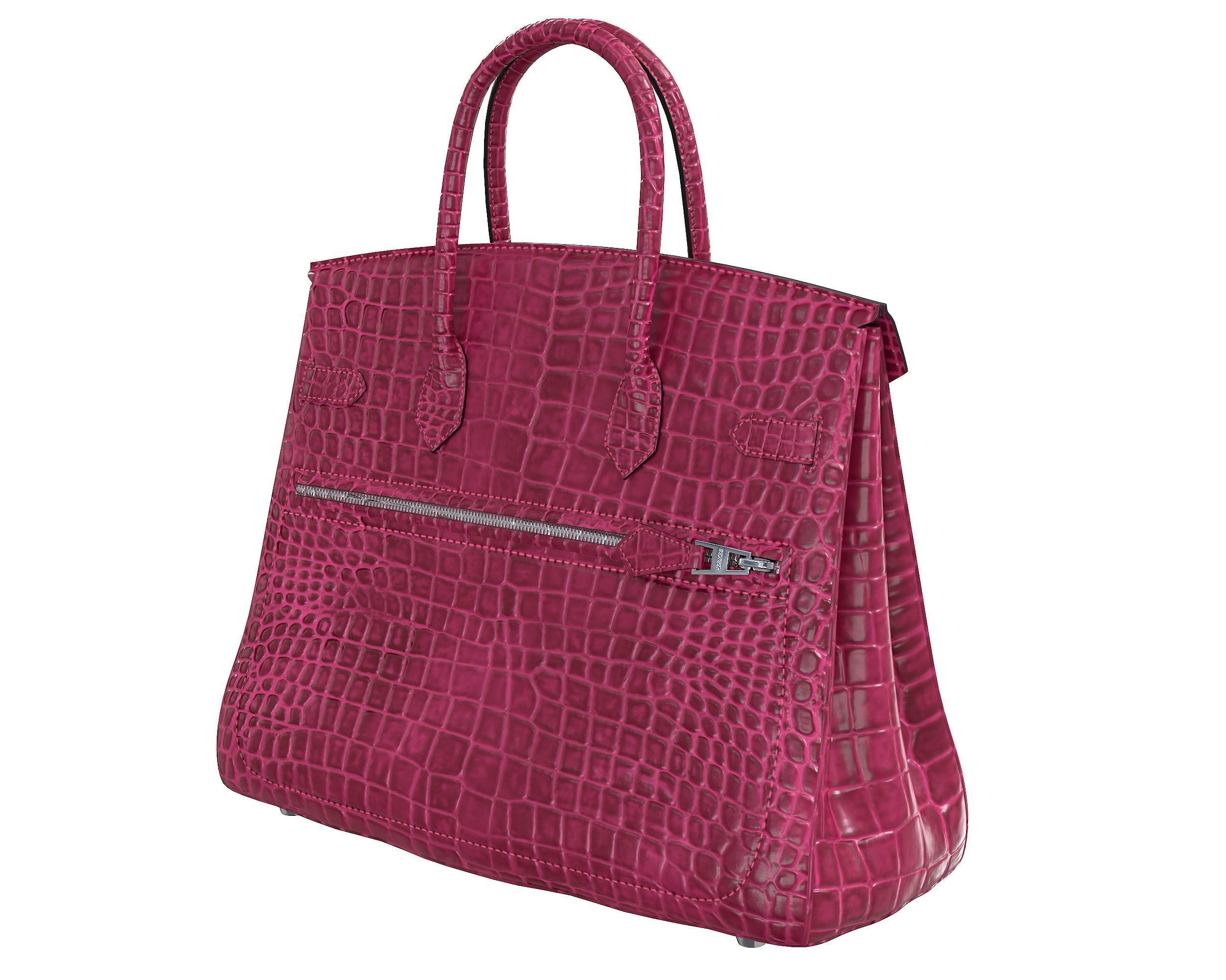 Hermes Birkin Rock Bag 3D Model Collection_9