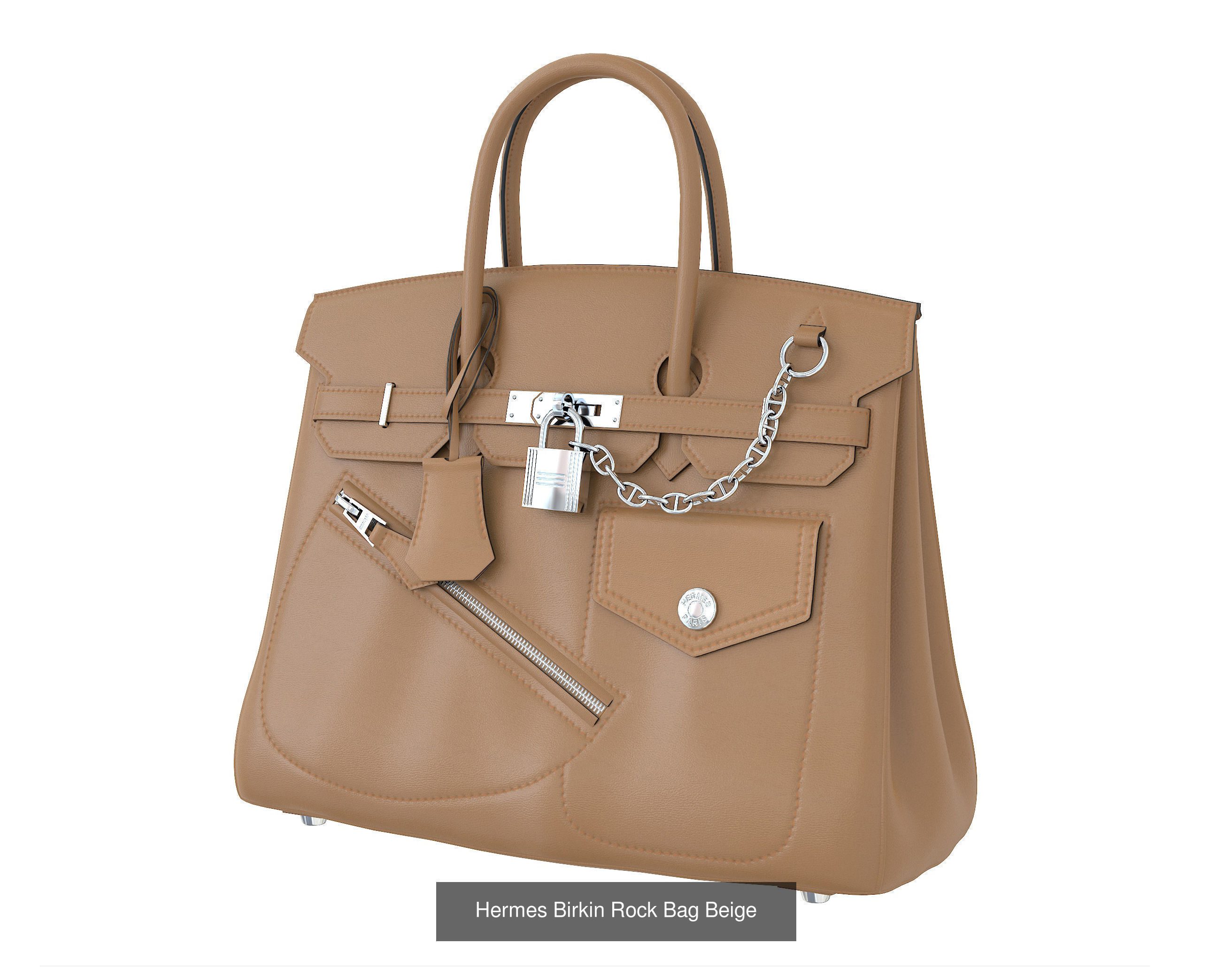 Hermes Birkin Rock Bag 3D Model Collection_2