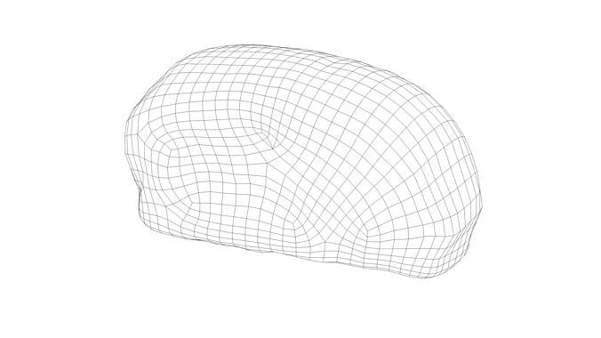 Photorealistic 3D scan of sweet bun Low-poly 3D model 4