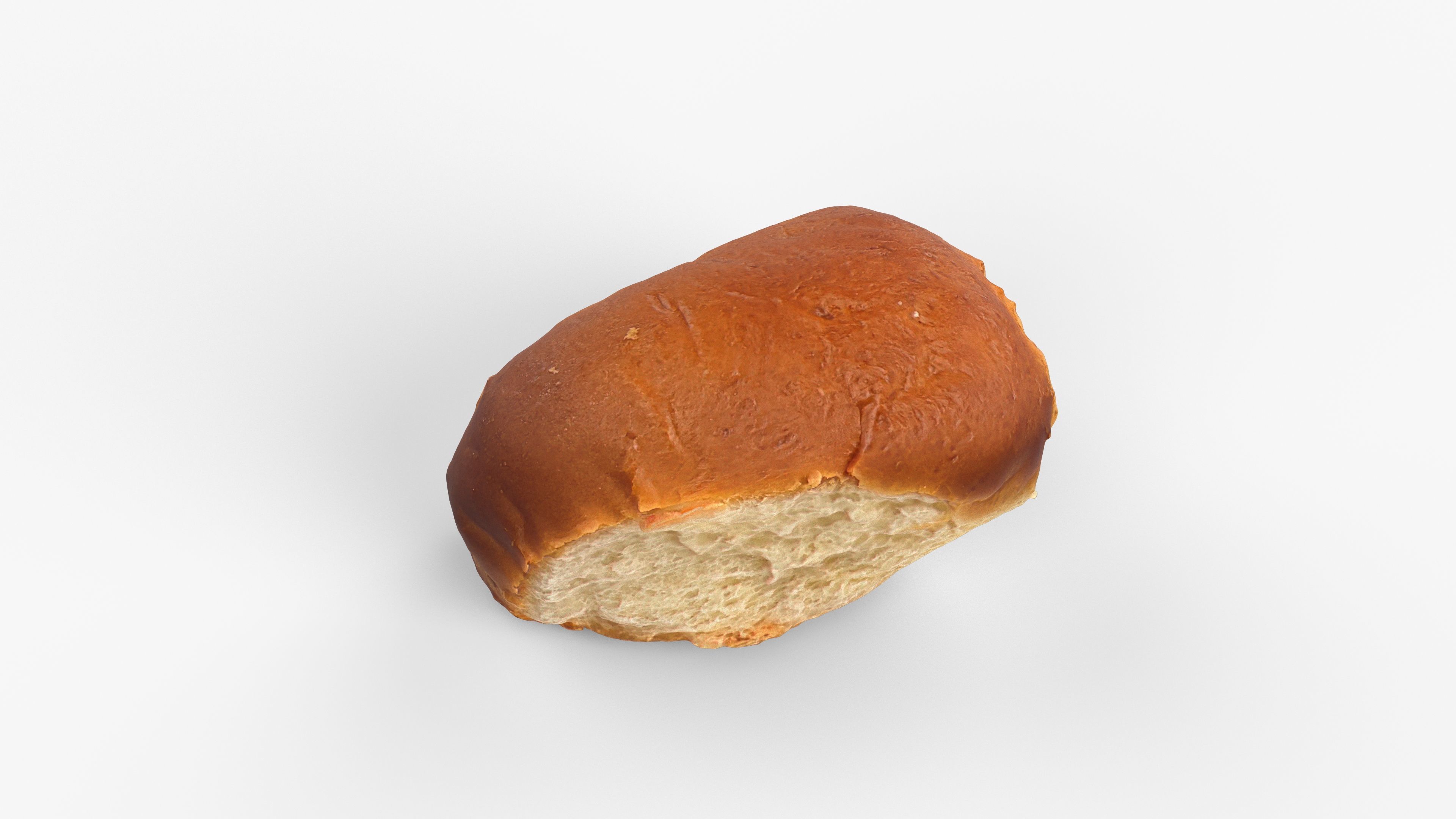 Photorealistic 3D scan of sweet bun Low-poly 3D model_12