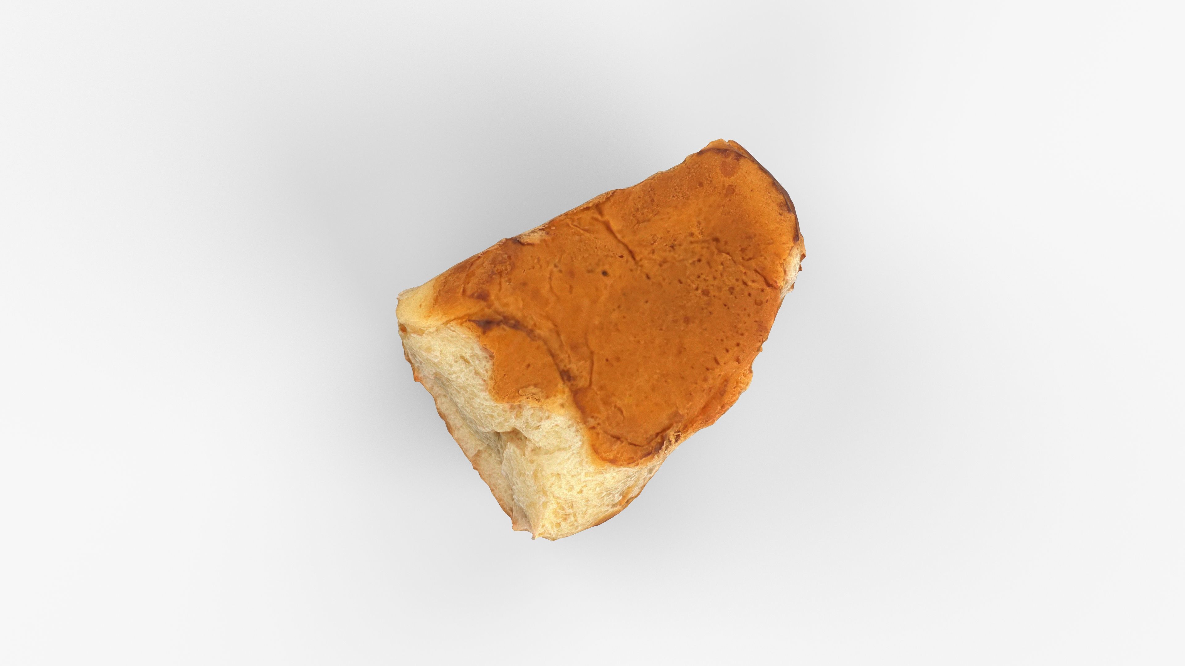 Photorealistic 3D scan of sweet bun Low-poly 3D model_5