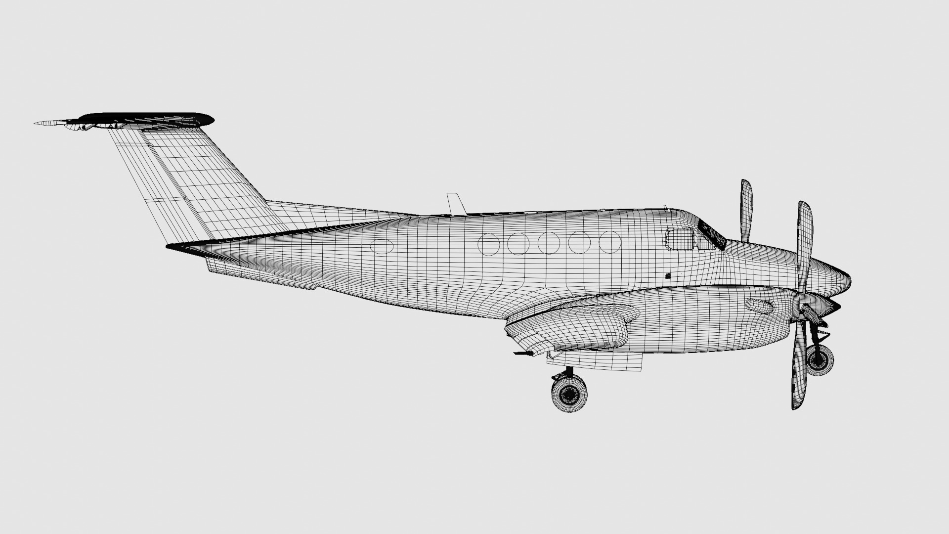 Beechcraft King Air 200 3D model_24