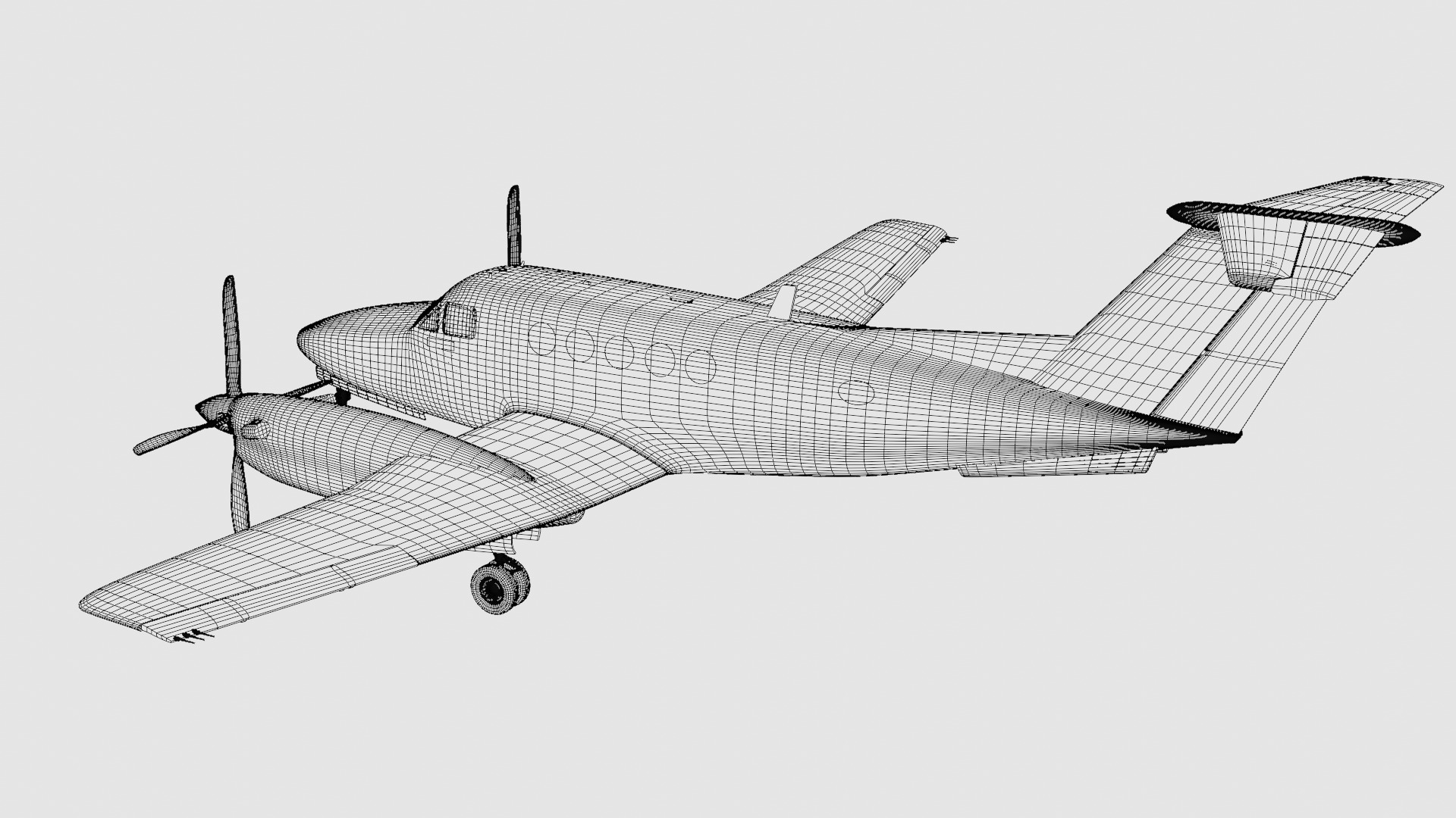 Beechcraft King Air 200 3D model_19