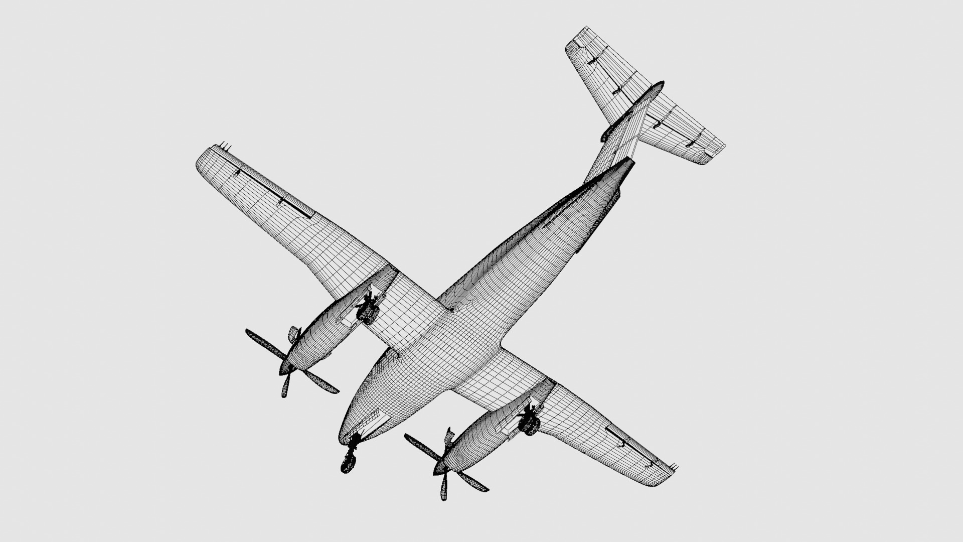 Beechcraft King Air 200 3D model_35