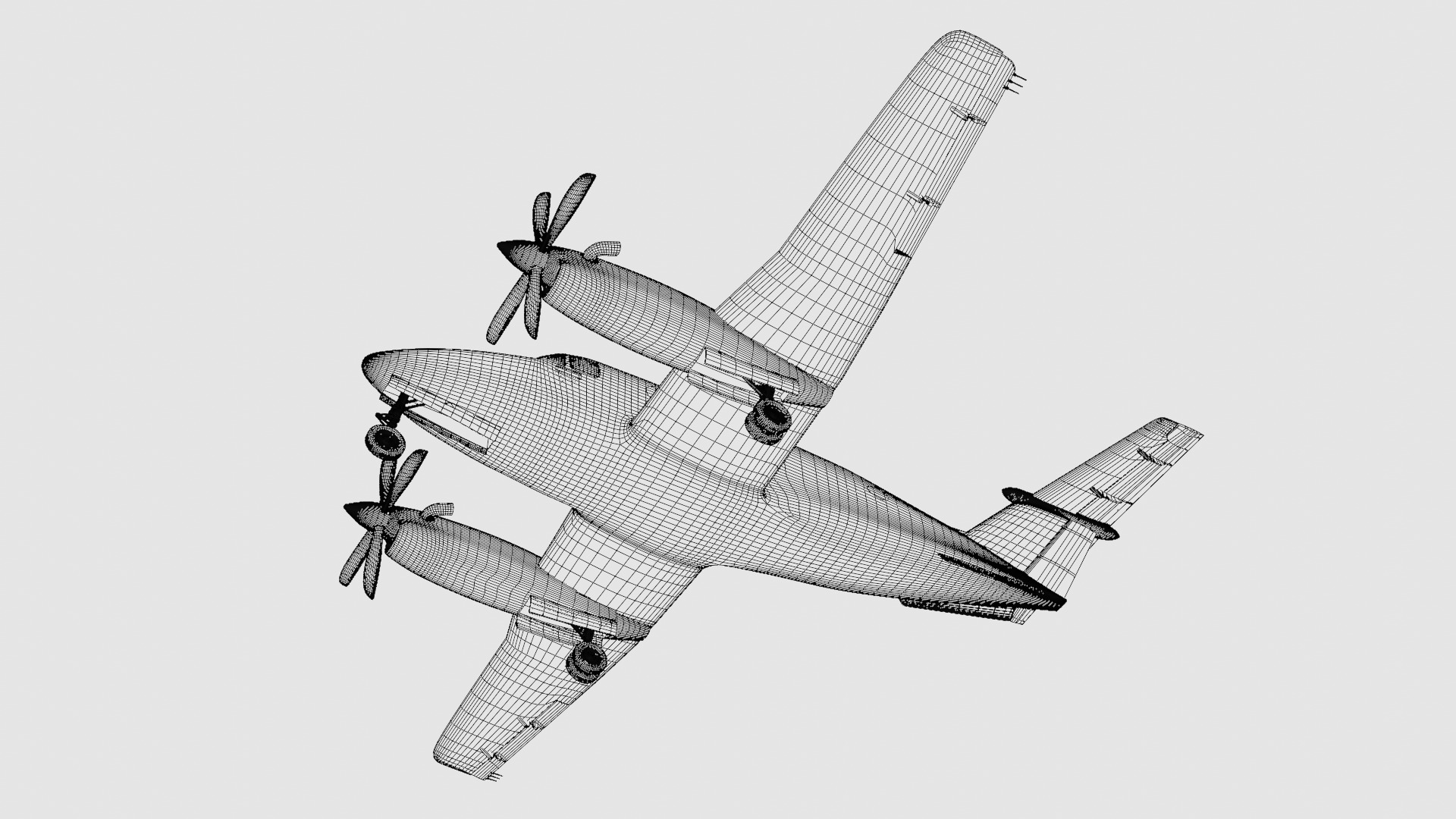 Beechcraft King Air 200 3D model_34