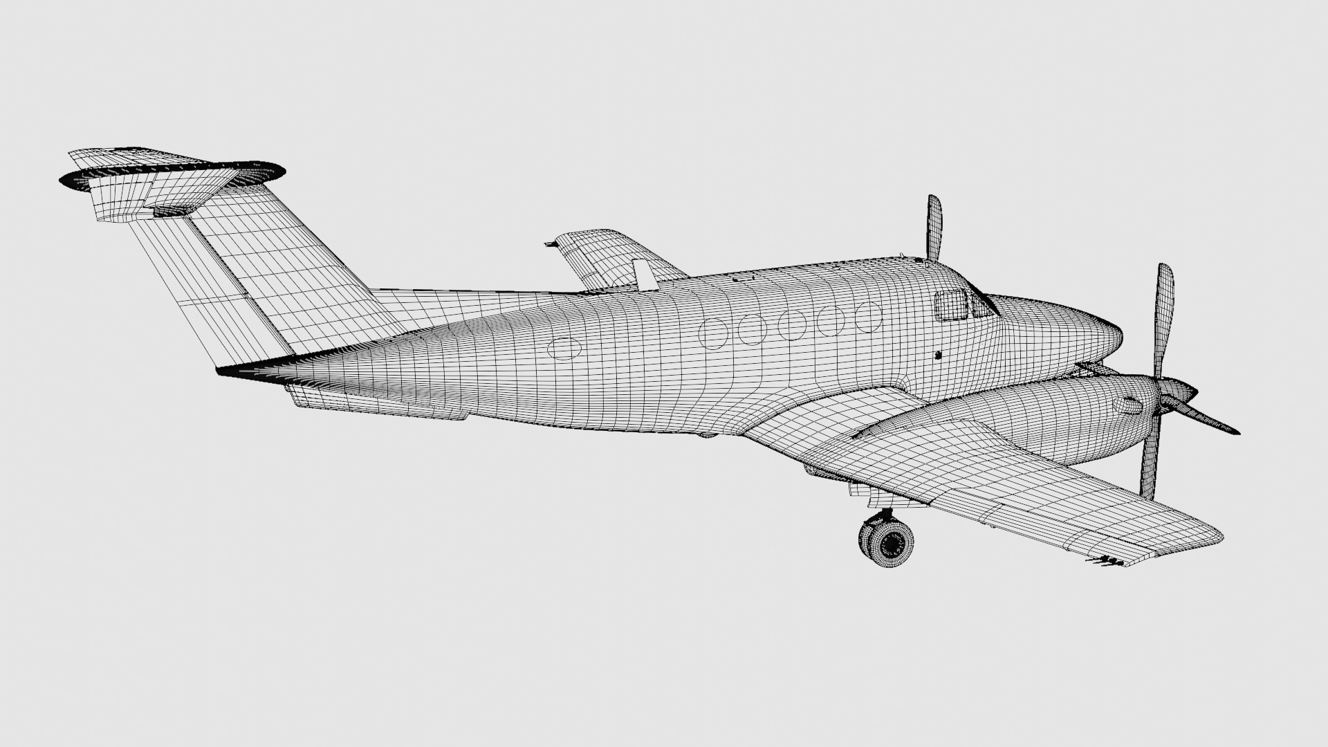 Beechcraft King Air 200 3D model_23