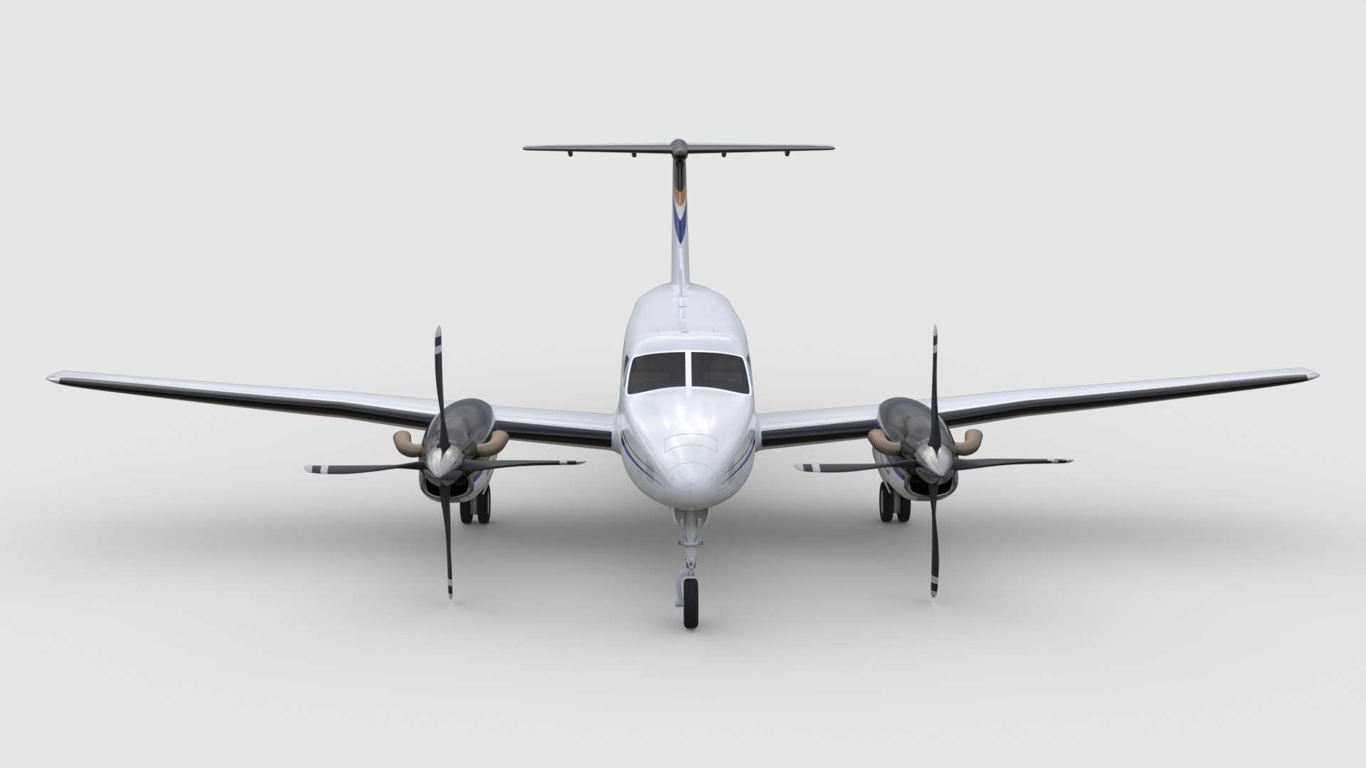Beechcraft King Air 200 3D model_9
