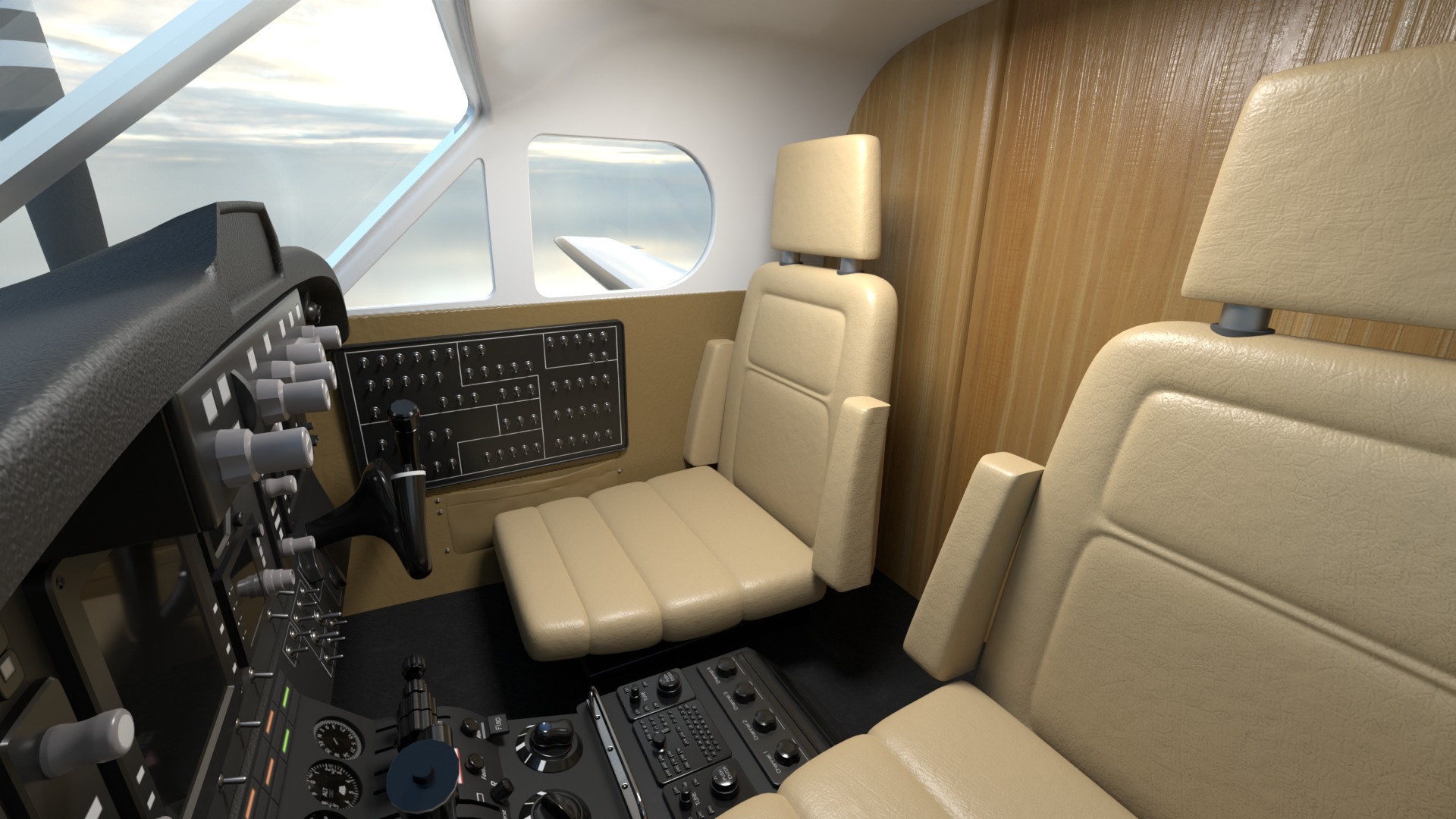 Beechcraft King Air 200 3D model_16