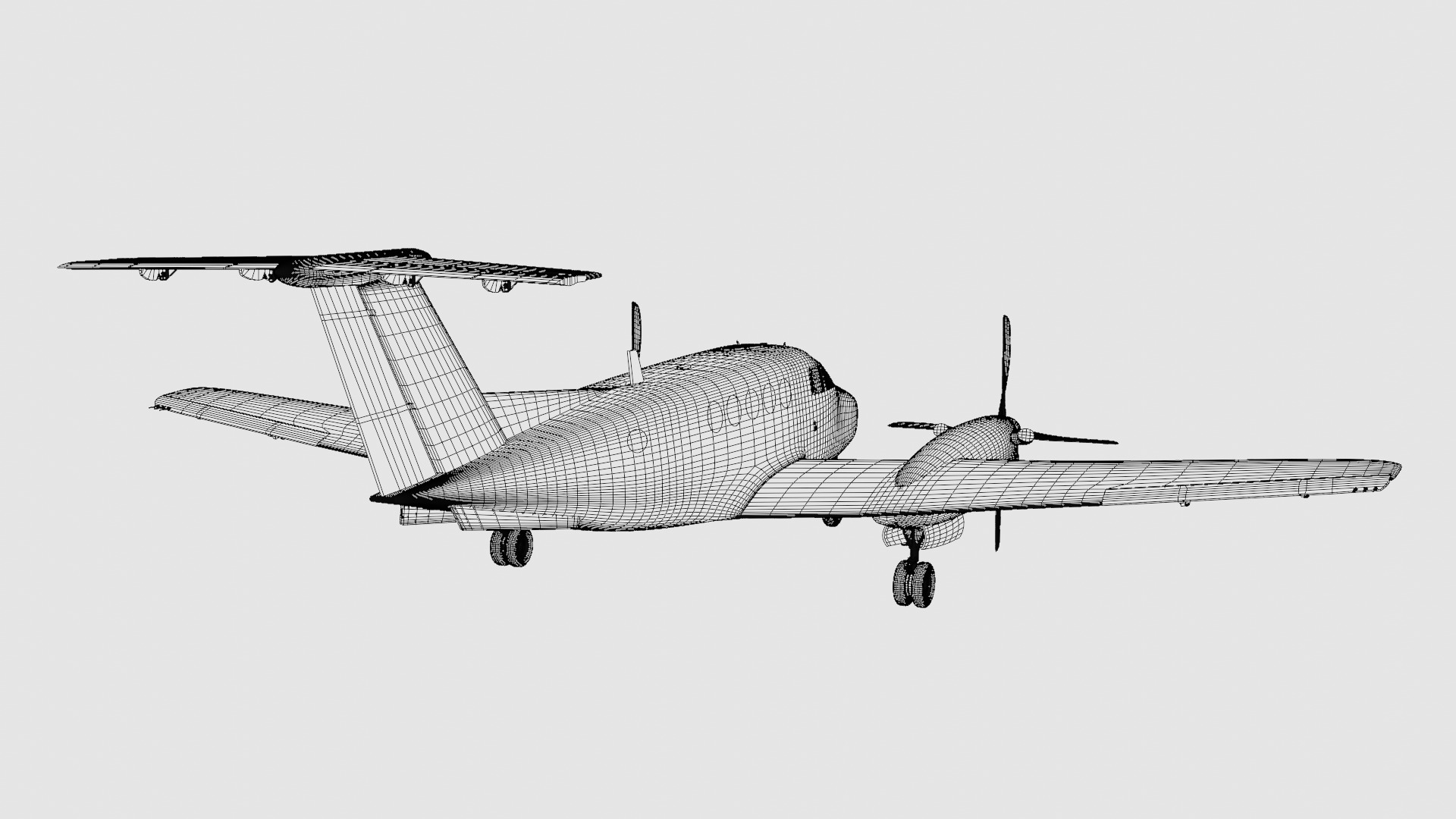 Beechcraft King Air 200 3D model_22