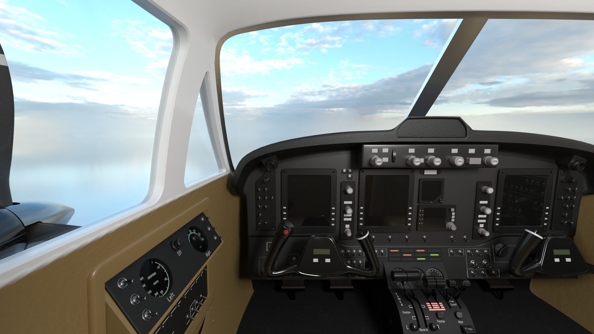 Beechcraft King Air 200 3D model_13