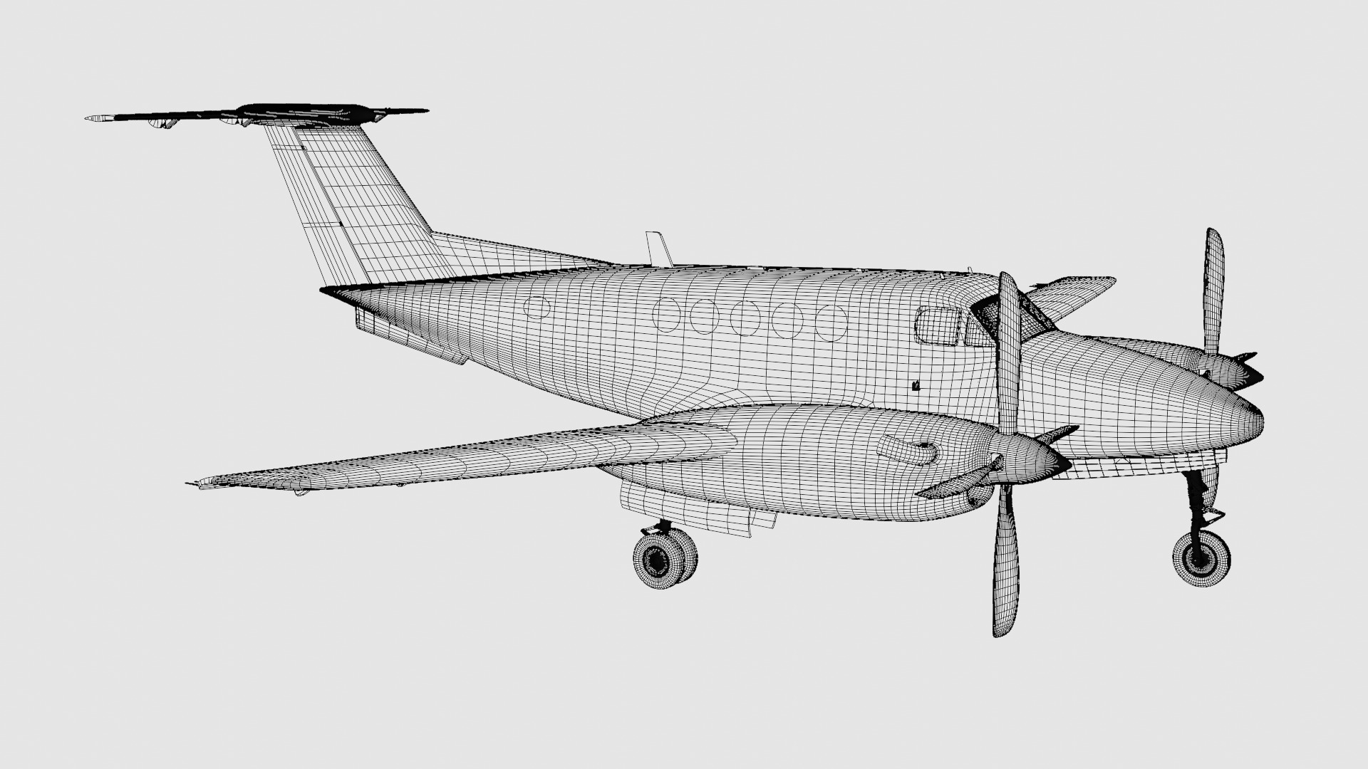 Beechcraft King Air 200 3D model_25