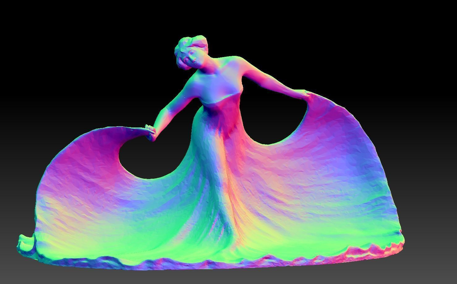 DANCER WOMAN 3D print model_11
