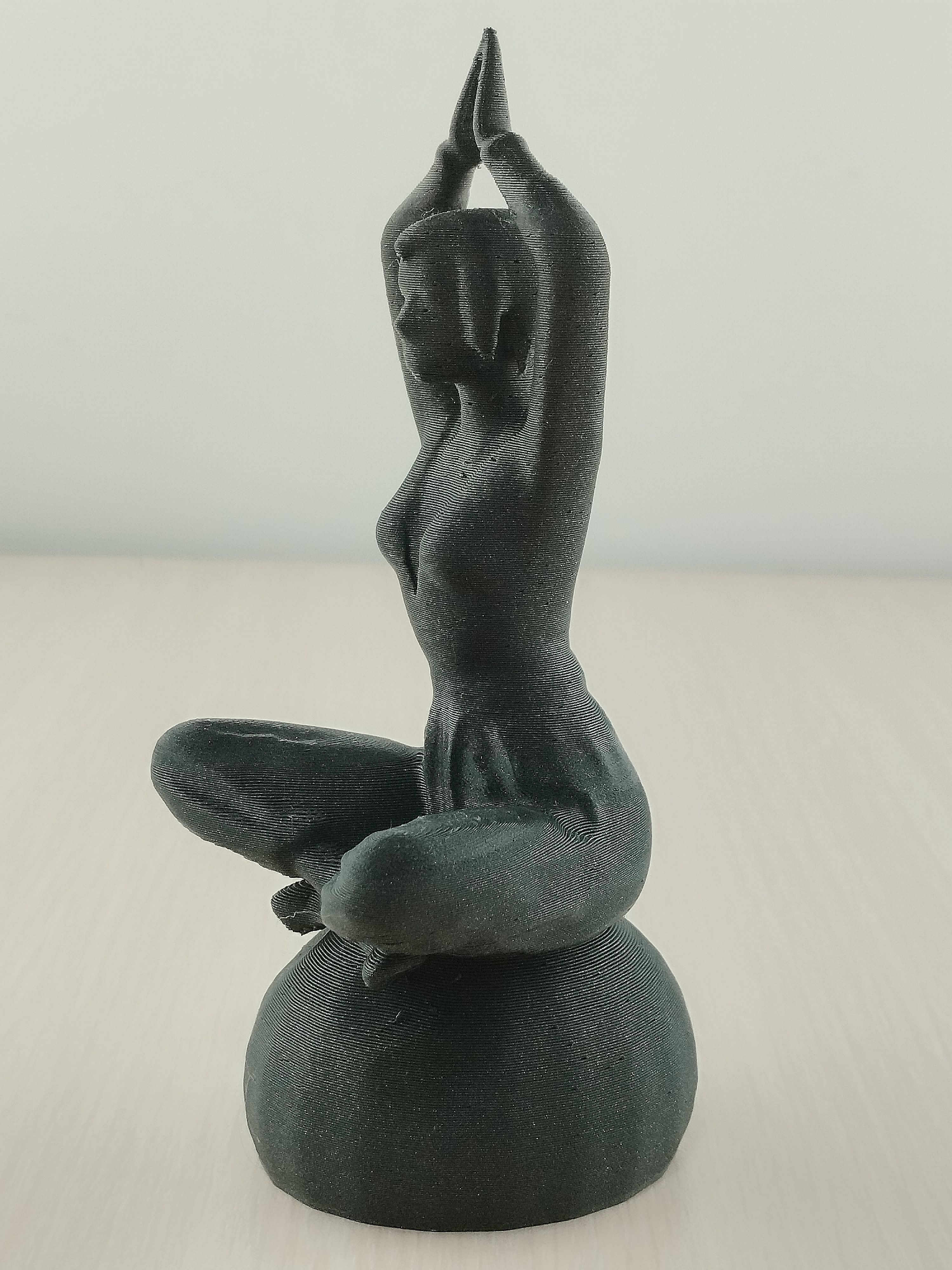 Meditative Yoga Woman 3D Model 3D print model_1