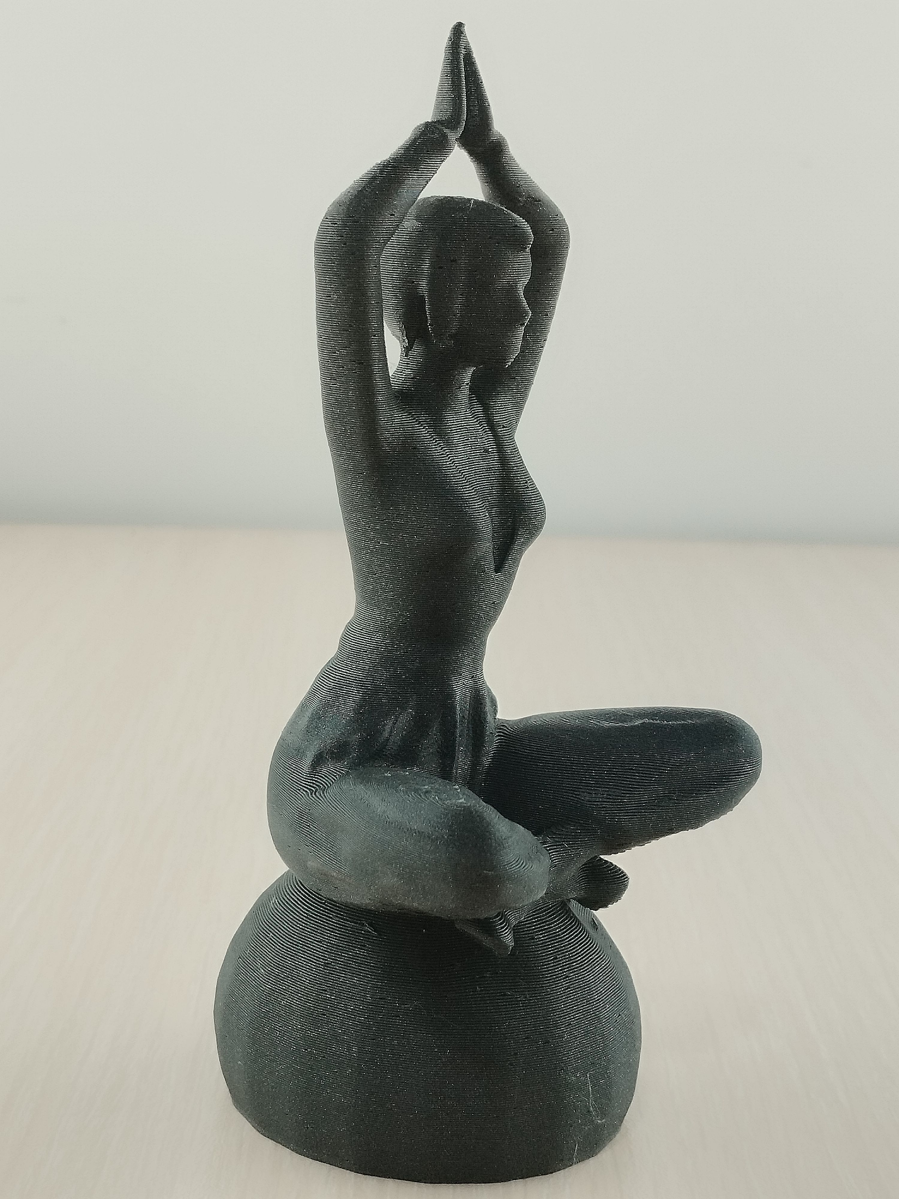 Meditative Yoga Woman 3D Model 3D print model_2