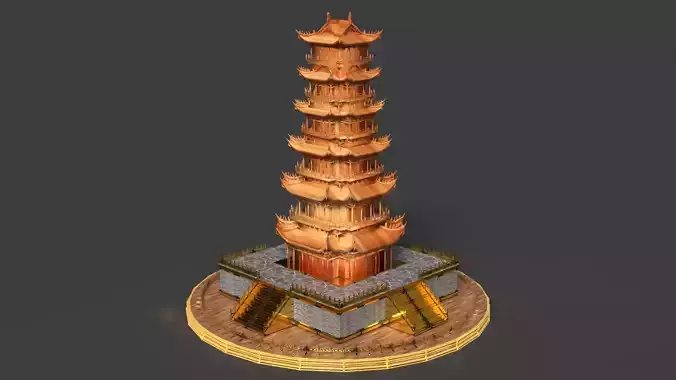 Chinese ancient tower 