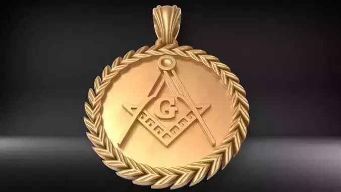 The Square and Compasses Masonic Pendant