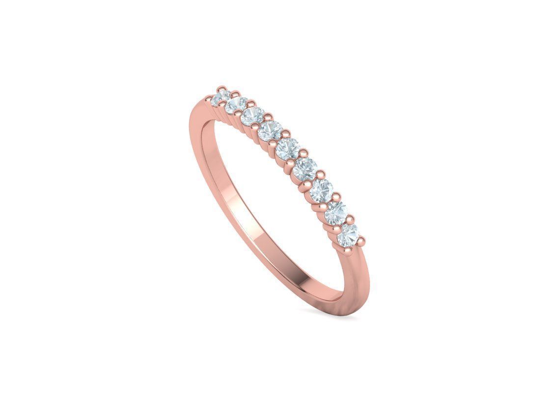 2mm 9 gems DIAMONDS ANNIVERSARY RING 3dmodel 3D print model_26