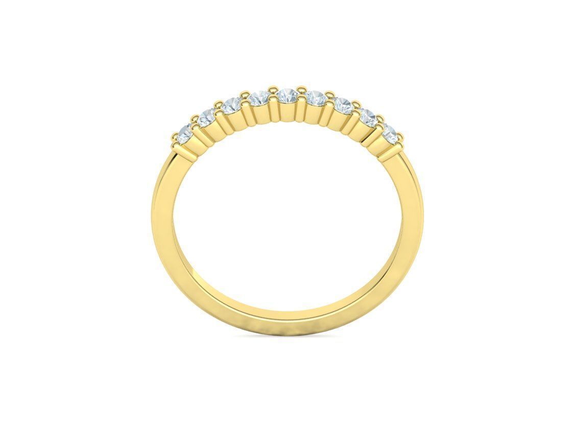 2mm 9 gems DIAMONDS ANNIVERSARY RING 3dmodel 3D print model_21
