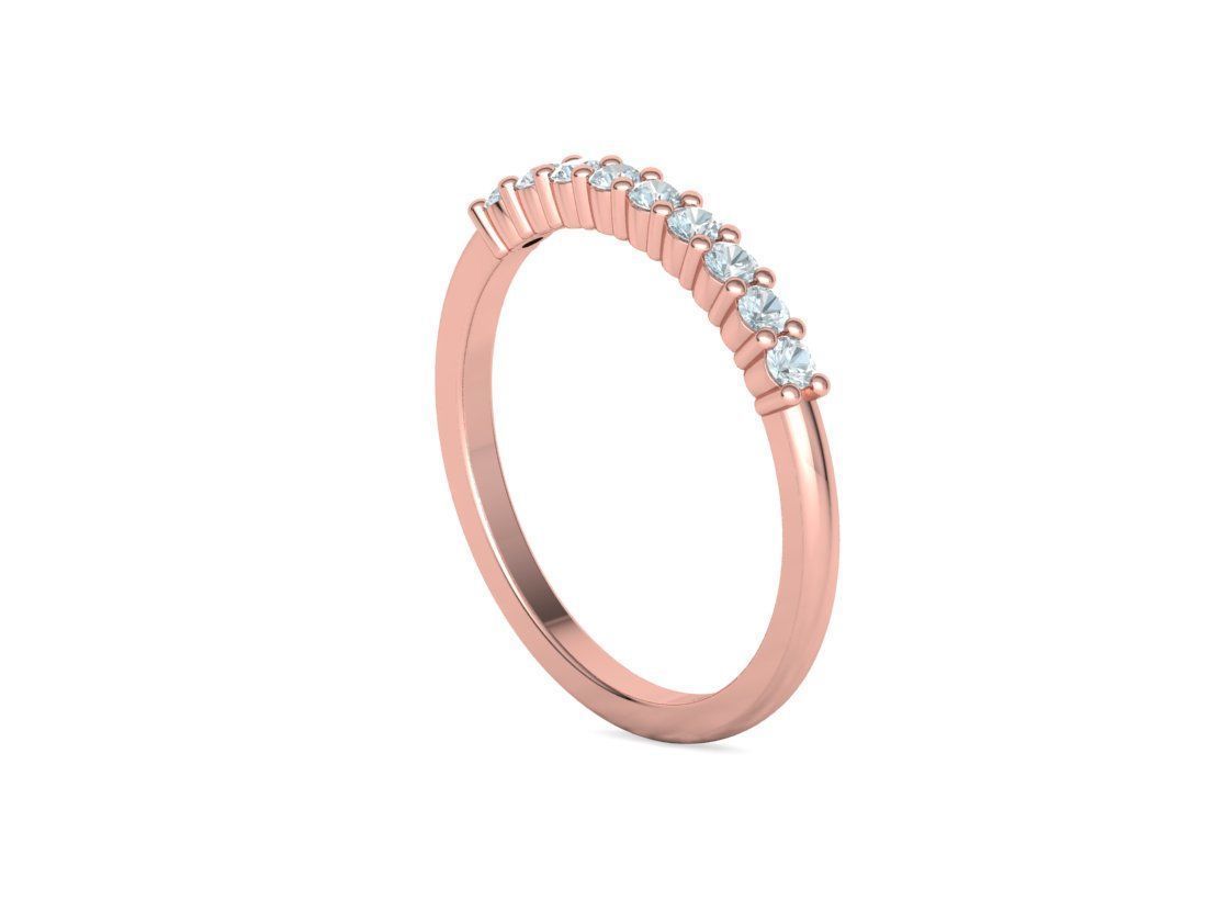 2mm 9 gems DIAMONDS ANNIVERSARY RING 3dmodel 3D print model_23