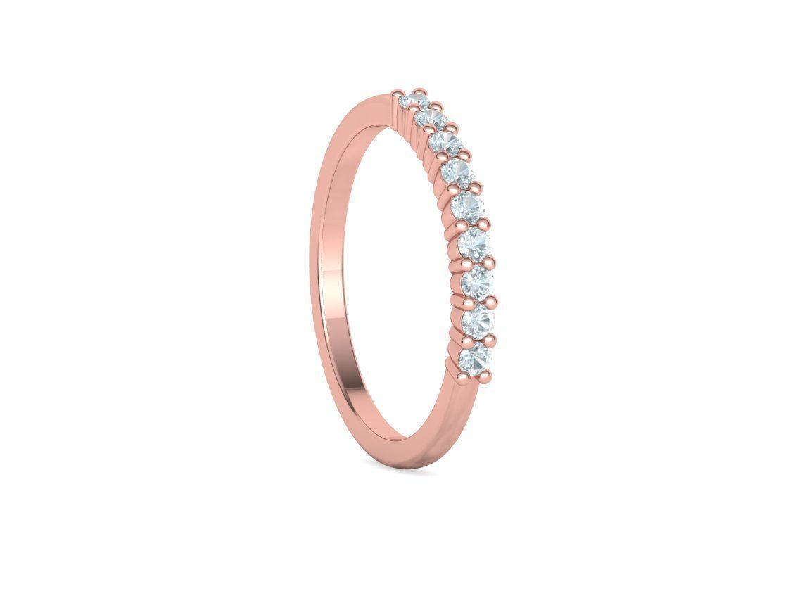 2mm 9 gems DIAMONDS ANNIVERSARY RING 3dmodel 3D print model_31