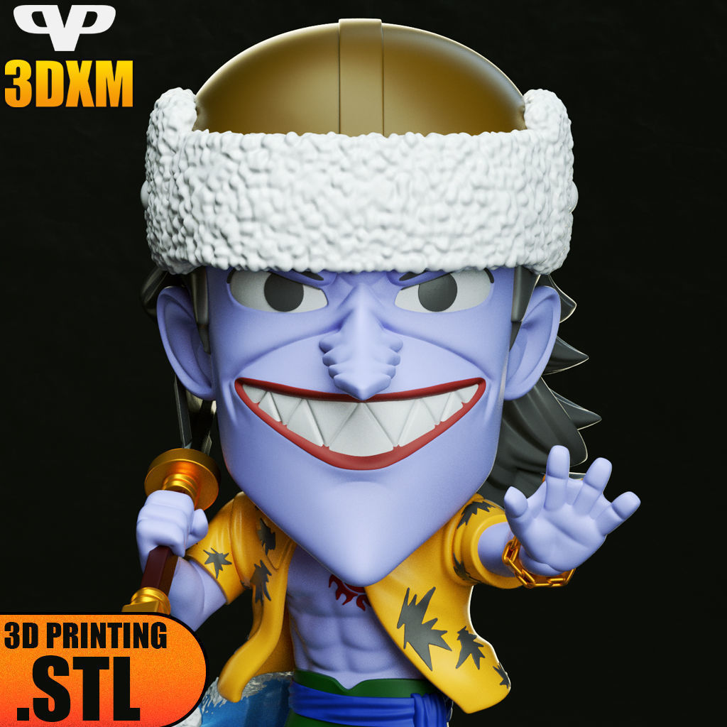 Arlong Chibi STL for 3D Printing 3DXM ChibiSTL 3D print model_1