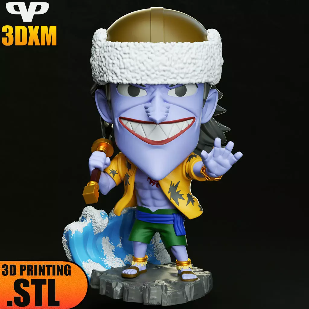 Arlong Chibi STL for 3D Printing 3DXM ChibiSTL 3D print model_0