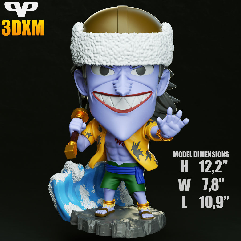 Arlong Chibi STL for 3D Printing 3DXM ChibiSTL 3D print model_5