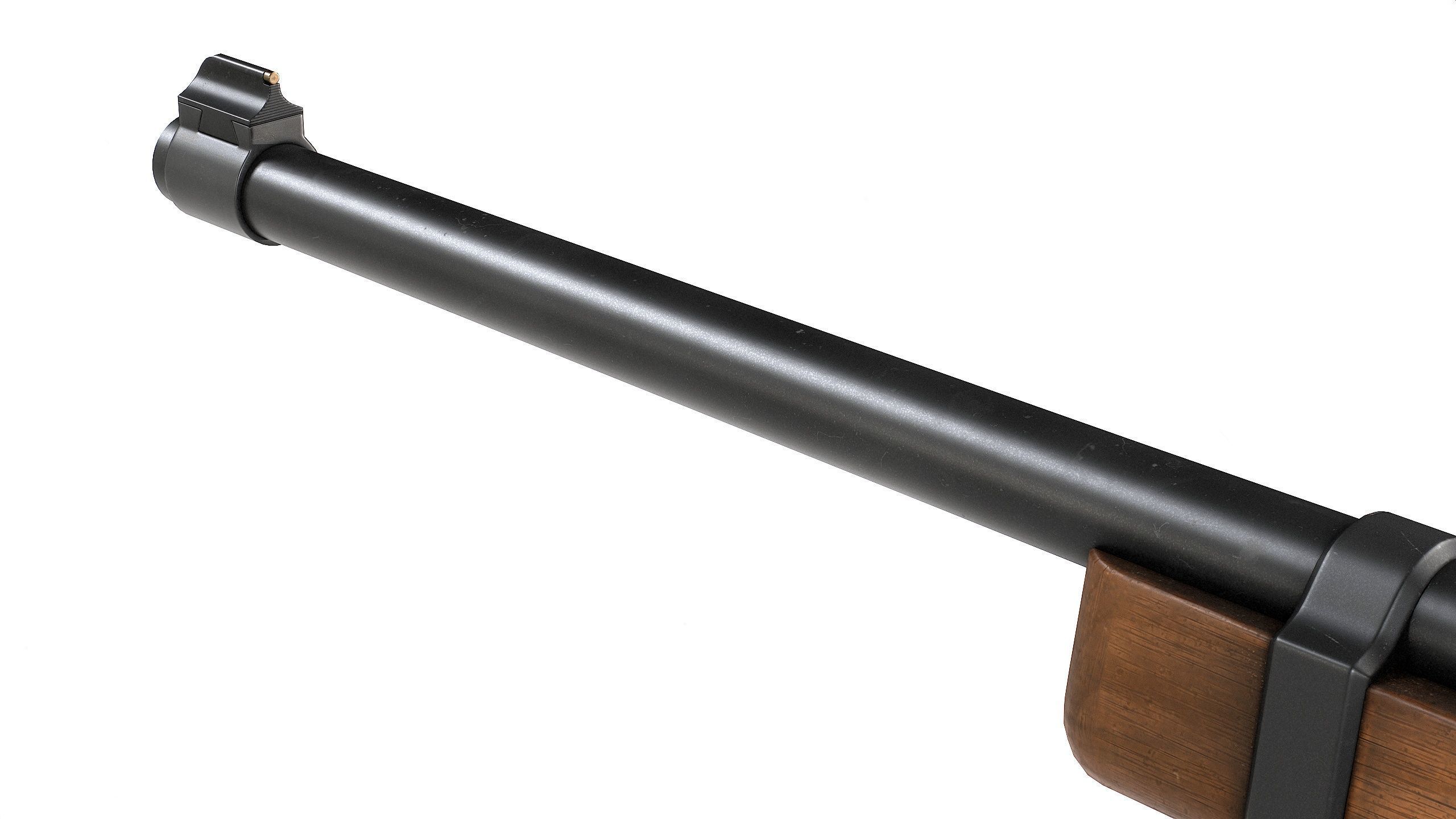 PBR Ruger 10 22 Carbine Rifle Low-poly 3D model_5